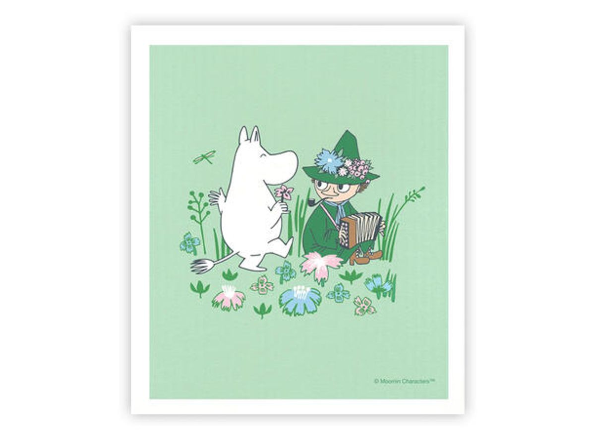 Mummi Oppvaskklut Mummitrollet grønn