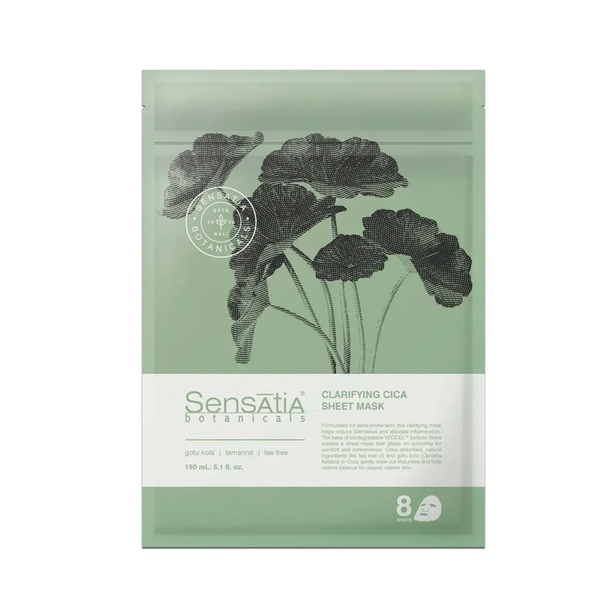 Clarifying Cica Sheet Mask  8 stk.