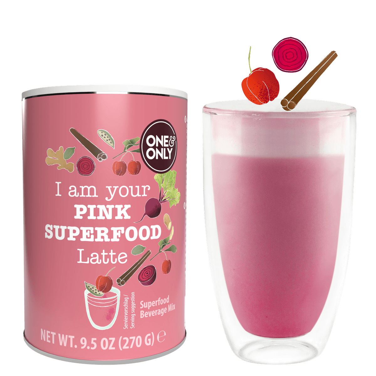 Pink Superfood Latte 270g